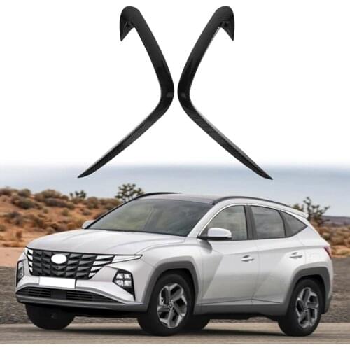 For Hyundai Tucson NX4 2020 2021 Front Fog Light Lamp Cover Trim Bumper Molding Garnish Eyebrow Eyelid