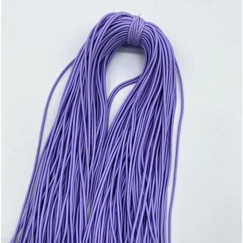 New 5 Yards/lot 2.0 2.5mm Hight-Elastic Bands Spool Sewing Band Round Elastic Cord Diy Handmade Sewing Materials #04