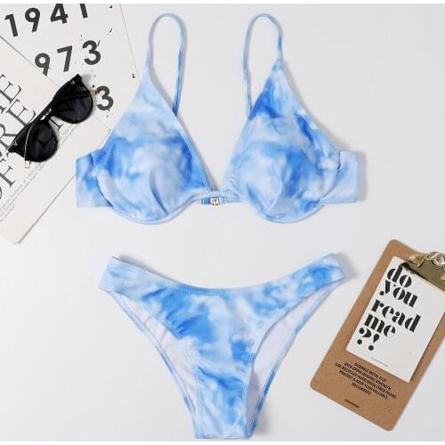 New arrival 2021 sexy mini bikini push up suimsuit woman neon green swimsuit thong swimwear string Underwire bikini set