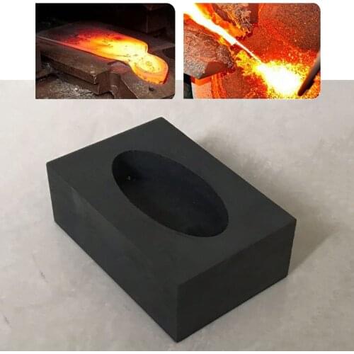Oval Graphite Casting Ingot Mold for Metal Gold Silver Refining Melting Molding