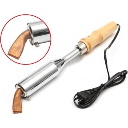 Soldering Iron heavy duty Welding Electronic Copper Chisel Wood Handle 100/150/200/300W for electronic maintenance