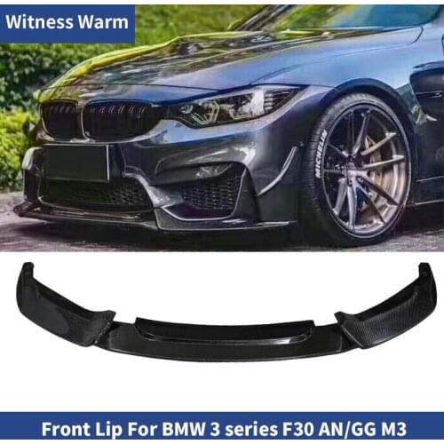 F30 AN M3 Carbon Fiber Front Lip Splitter Car Styling For BMW 3 Series F30 M3 320i 328i 335i front shovel 2012-2018