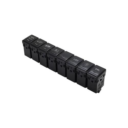 Front Fog Light LED DRL Heating Up Tail Gate Radar Parking Sensor Switch Button with wire for Nissan Qashqai J11 2014-2020