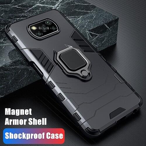 Anti Shock Coque Case For Xiaomi Little Poco X3 NFC M3 F2 M2 Pro X2 PocoPhone F1 Mi Max 3 Mix 2 2S Magnet Armor Shell Case Cover