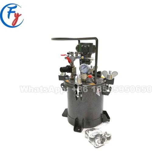 Spray Paint Pressure Pot Tank with Manual/Auto Mixing Agitator, Automatic Spray Paint Mixing Air Agitating Pressure Tank