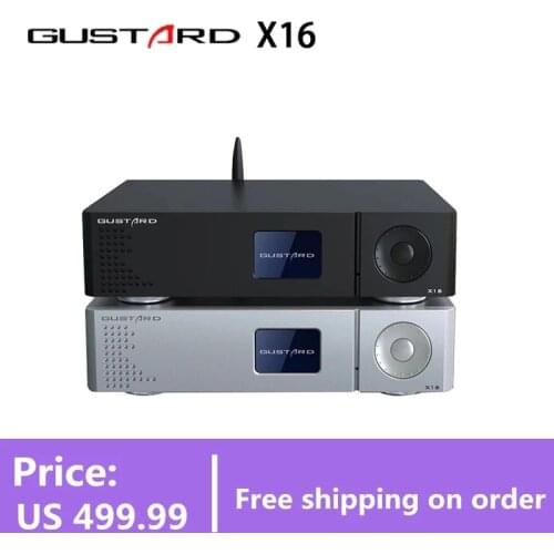 GUSTARD DAC-X16 Bluetooth5.0 Decoder Dual ES9068AS Native Balanced DAC Full Decoding DSD512 XU216 USB IIS X16