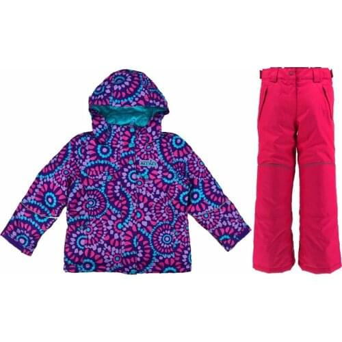 Warm thick boys and girls ski suits windproof waterproof outdoor ski suit