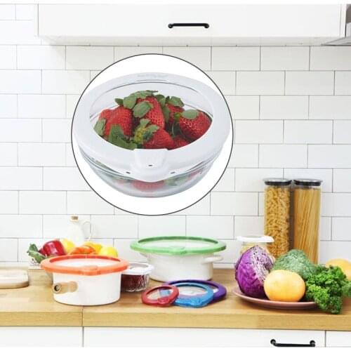 Wonderlife Food Vacuum Seal Cover Vacuum Fresh Covers Reusable Food Sealer Bowl Cup Cover Microwave Safe Food Storage