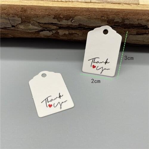 Vintage Kraft Handmade Label/Cardboard 100pcs Thank You Gift/ Candy /Wedding Favors Label 3x2cm