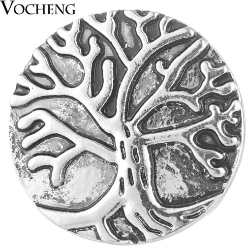 Vocheng Ginger Snap Jewelry 18mm Vintage Tree Button Charms Vn-1753