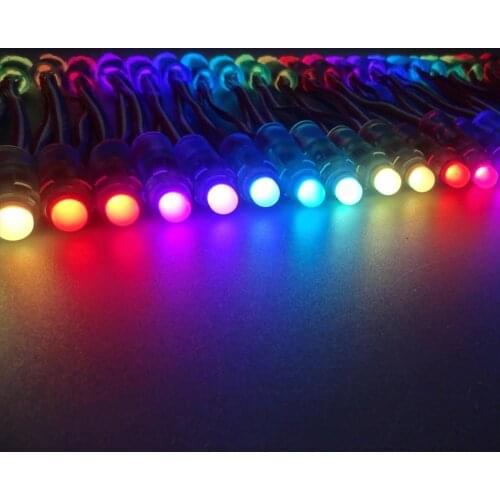 50pcs/lot LED Module Light Waterproof IP68 WS2811 Dream Color LED String Lighting Addressable Individually Module DC5V / 12V