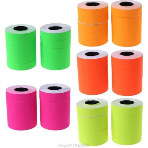 10 Rolls 5000 Pieces Double Row Colorful Price Label Paper Tag Mark Sticker For MX-6600 Labeller M08 21 Dropship