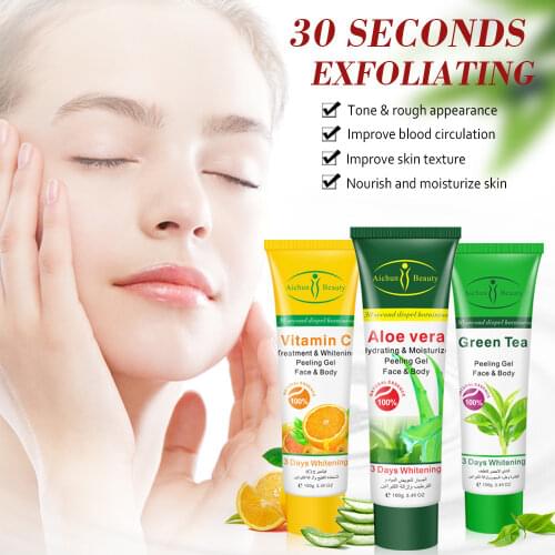Ginseng!!!Corneous Dead Skin Face Facial Peeling Gel Body Skin Whitening Face Cream Hand Body Scrub Exfoliating Gel Moisturizing