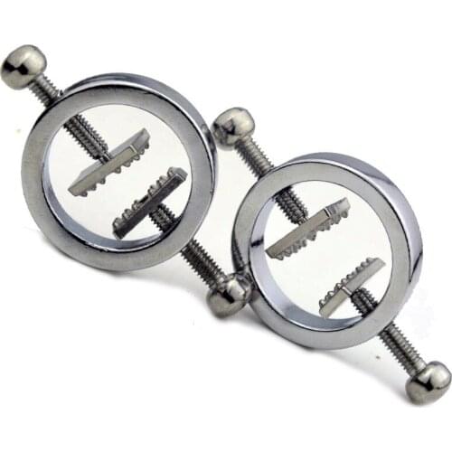 1 Pair Nipple clip Stimulat Nipple Braces stainless steel breast clip sex slave Adult Games metal Sex Tools for Couples