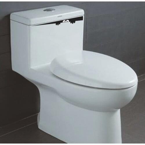 1PC DIY fun peeping monster toilet bathroom wall sticker decal art removable creative personality home decoration