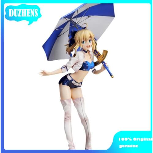 100% Original genuine Fate Grand Order Saber Racing girl Action Figure Anime Figure Model Toys Figure Collection Doll Gift