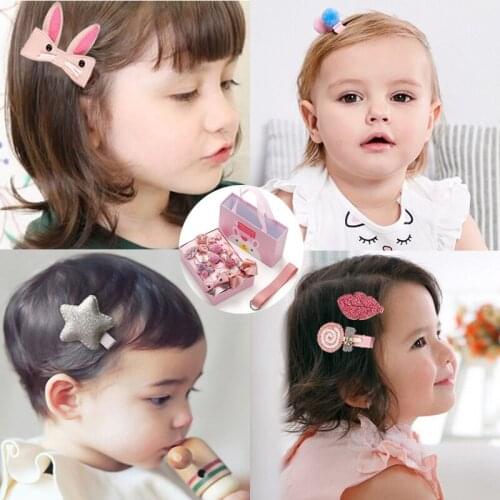 Fine headdress cute animal princess hairpin for Girls baby birthday gift hair accessories Lovely Bows Children kids clip boxed