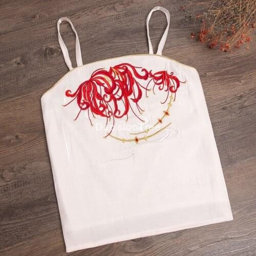 2021 traditional chinese camisoles crop tops women flower embroidery off shoulder tank top casual streetwear short t shirts