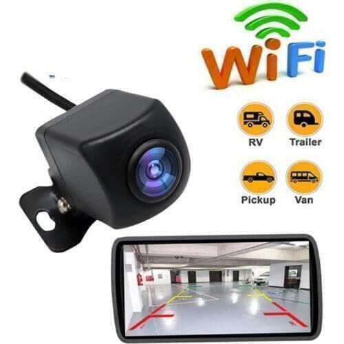 720P WIFI Car Rear View Backup Camera Reverse Front Side View Wireless Camera Night Vision Reversing Dash Cam For IOS Android