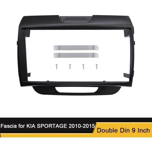 9 inch Car Radio Fascia for KIA SPORTAGE 2010-2015 Stereo Panel Dash Installation Kit Double Din Frame GPS DVD Bezel