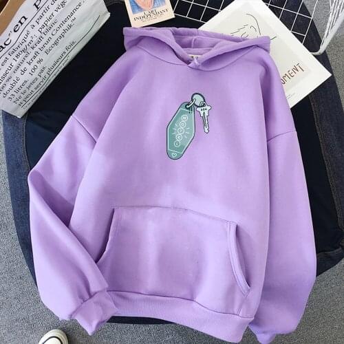 Key Ring Graphics Hoodies Women Harajuku Oversized Kawaii Hoodie Sweatshirt Warm Feminine Itself Streetwear Clothes for Women