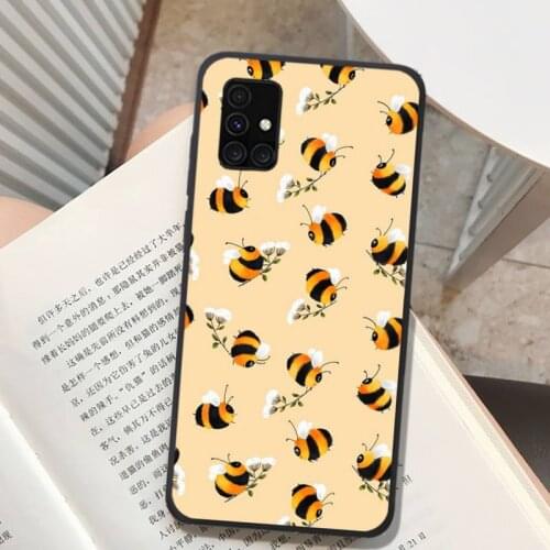 Cute Cartoon Animal Bee Phone Case for Samsung A91 01 10S 11 20 21 31 40 50 51 52 70 71 72 80 A2 CORE A10