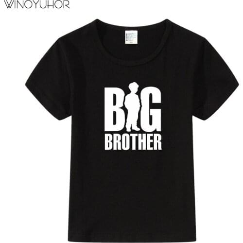 Children Big Brother T Shirt Boys Summer Clothes Letter Printed Short Sleeve Cotton Tops Kids T Shirts Top Quality