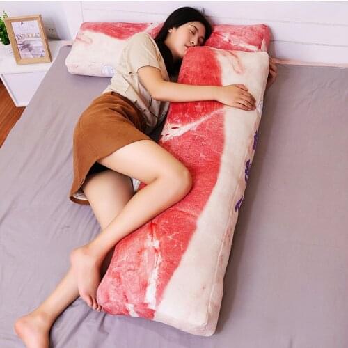 Simulated Food Pillow Stuffed Plush Pork Sofa Creative Decor Pillow Plush Pillow Decor Snack Decoration Cute Plush Birthday Gift