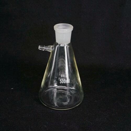 500ml 29/32 Ground Joint Conical Filter Flask with Side Arm Lab Glassware
