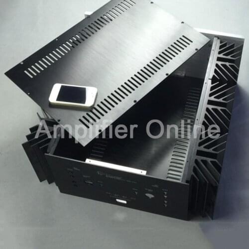 1PCS Full Aluminum Chassis KRELL KSA 250 Class A Box CNC Amplifier Chassis/Case BOX DIY 480x215x520MM AP25