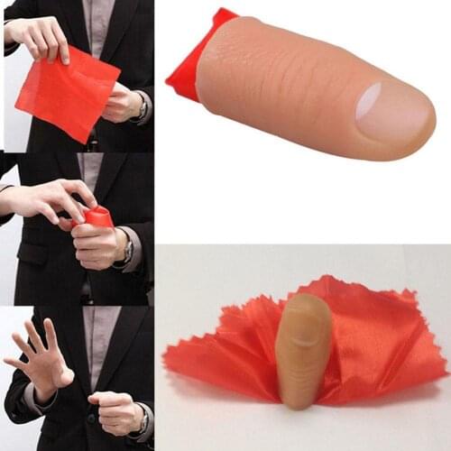 Magic Thumb Tip Trick Rubber Close Up Vanish Appearing Finger Hanky Trick Prop