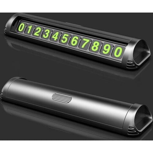 Reservation Number Car Parking License Plate Temporary Stop Sign Car Parking Car-styling Interior Parts Accessories
