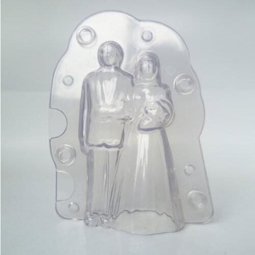 New 3D Wedding show chocolate mold romantic wedding Reusable DIY Candy Mold Sugar Paste Mold Cake Decorating Tools