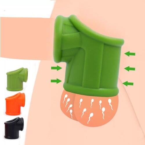 2021 New Male Silicone Penis Scrotum Rings Double Cock Ring Semen Lock Delay Ejaculation Sex Toys For Men Time Delay Cockring