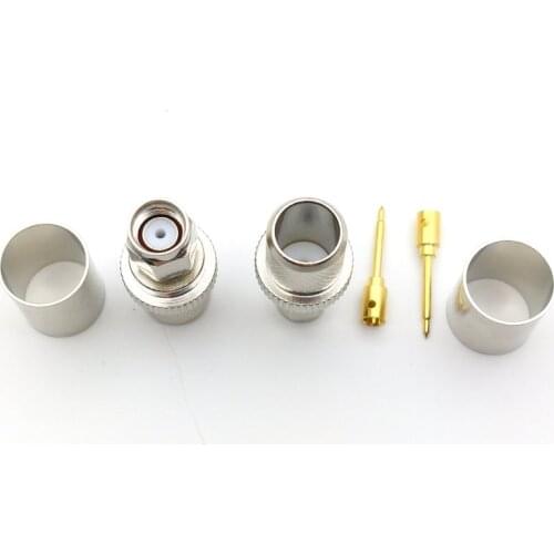 5PCS SMA male plug crimp CONNECTOR adapter for RG8 LMR400 RG213 RG165 Cable