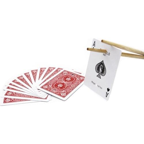Chopsticks Cards Magic Trick Card Magic Sets Close Up Magic Tricks Magic Props Magician Toys For Children Gifts