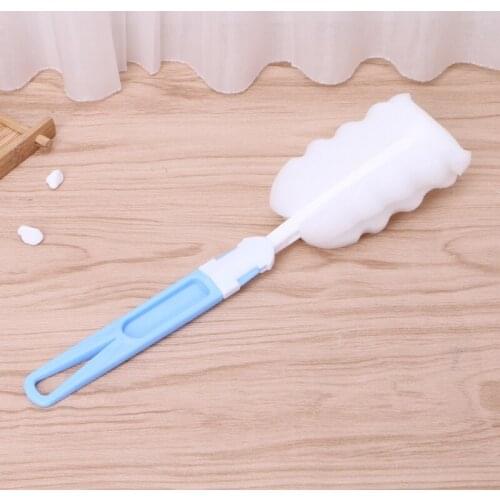 Long Handle Cup Brush Sponge Cleaner Bottle Glass Scrubber Washing Tool Kitchen