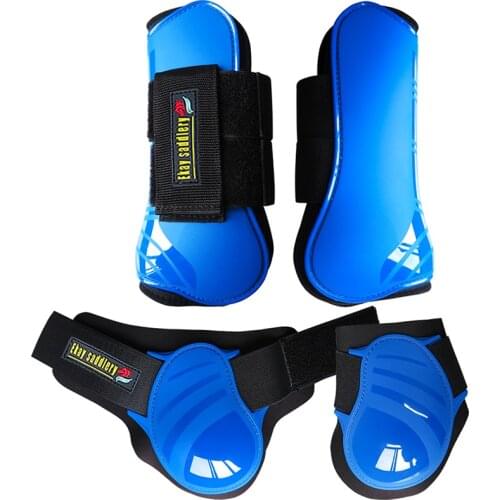 Horse tendon boots.PU hard shell with neoprene lining.Horse jumping protection boots(AC7035&7036)