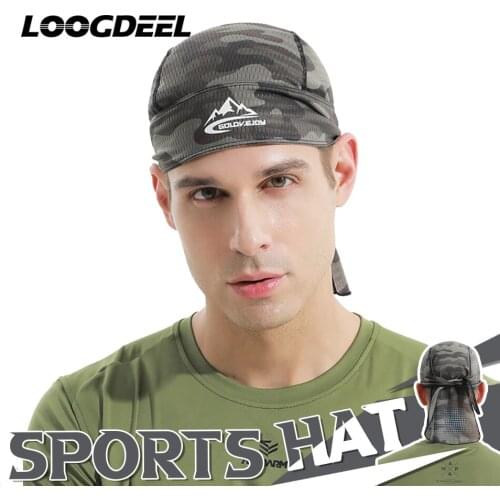 LOOGDEEL Climbing Cap Lightweight Breathable Skin-friendly Anti-UV Head Scarf Outdoor Sports Running Hats Cycling Headwear