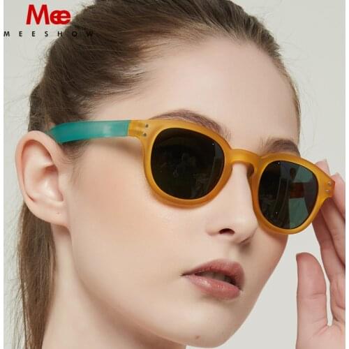 Meeshow retro Sunglasses men women brand stylish Sun glasses 2020 Female vintage sunglass for women mens UV400 1513