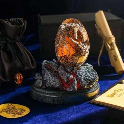 Glowing Lava Dragon Egg Dinosaur Egg Souvenirs Dream Crystal Transparent Dragon Egg Lava Dragon Egg Souvenir Stone Home Decor