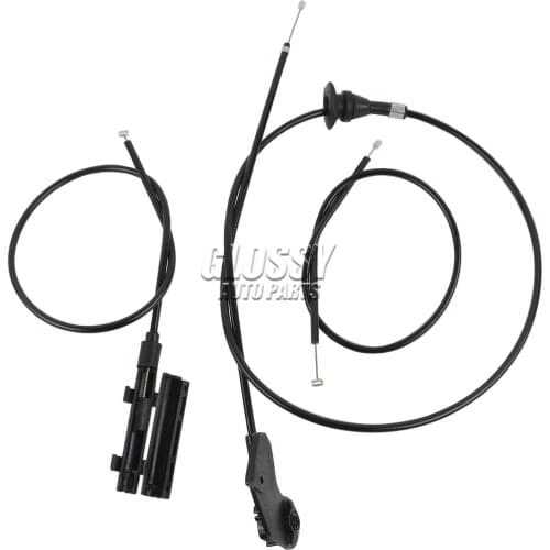 AP03 51238176595 Brand New 3 Pcs Engine Bowden Cable Hood Release Wire For BMW 5 Series E39 520d 520i 523i 525i 528i 530i 540i