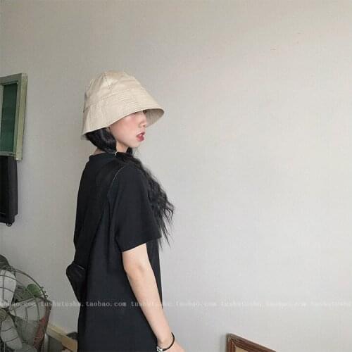 Vintage Japanese Vintage Bell Shaped Fisherman Hat for Women Thin Dome Versatile Basin Hat Web Celebrity bucket hat fishing