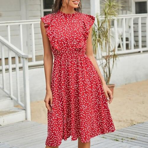 WENKOUBAN Red Summer Dresses