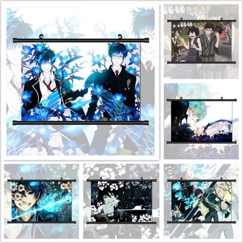WTQ Blue Exorcist Okumura Yukio Rin Retro Poster Canvas Painting Anime Posters Wall Decor Wall Art Picture Room Decor Home Decor