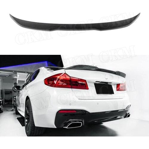 Rear Boot Spoiler Duck Wings for BMW 5 Series G30 F90 M5 Sedan 2017 -2019 Carbon Fiber / FRP Spoiler PO Style