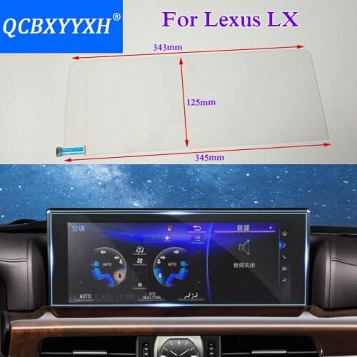 QCBXYYXH For Lexus LX 570 RX 350 NX Car Styling GPS Navigation Screen Glass Protective Film Dashboard Display Protective Film