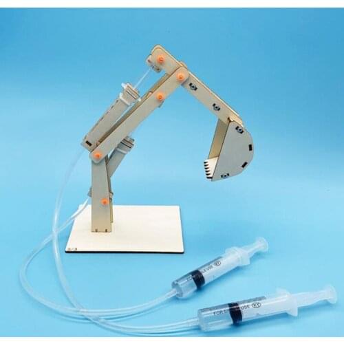 1Set DIY Hydraulic Excavator Model Puzzle Educational Science Experiment Toy STEM Toy