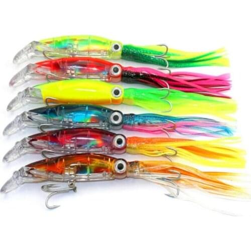 Premium 1PC New Style Soft Octopus Squid Jig Fishing Lure Soft Plastic Hollow Fishing Lure Hooks Wholesale
