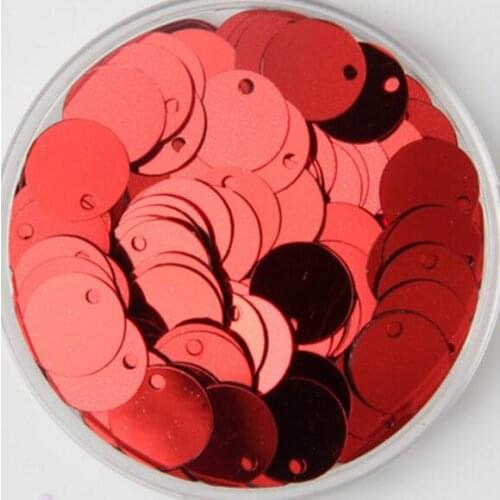 10g/Pack 15mm Round Sequins Shape With Side Hole Sequin PVC Paillettes DIY Wedding Sewing Material Craft Lentejuelas Accessories